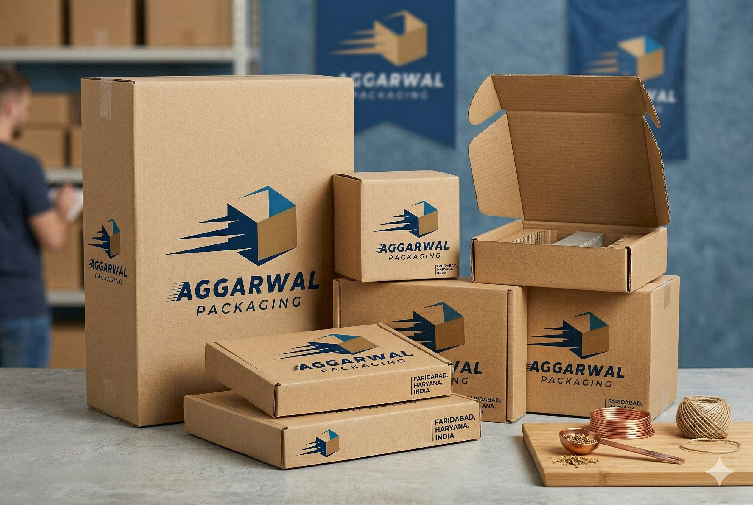 Corrugated cardboard boxes